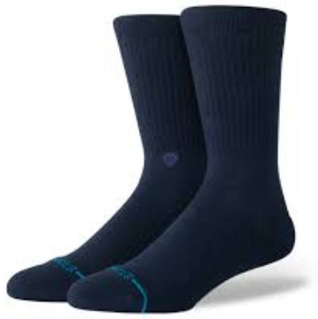 Stance Icon Organic Crew Socks 'Navy'