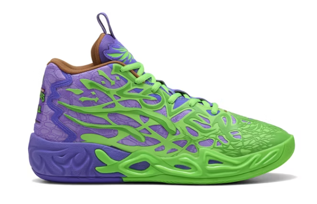 Puma LaMelo Ball MB.04 (GS) "TMNT R&D" 'Green/Purple/Red'