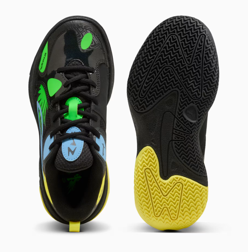 Puma MB World 01 JR 'Black/Lemon Crush'