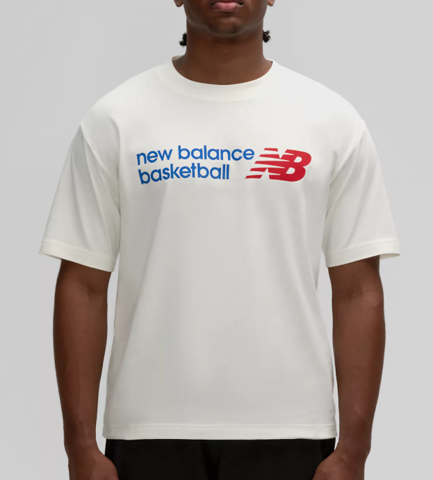New Balance Core Basketball Graphic T-Shir 'White'