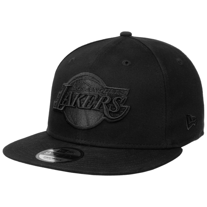 New Era Mens 9FIFTY Los Angeles Lakers Monochrome Snapback Cap 'Black'