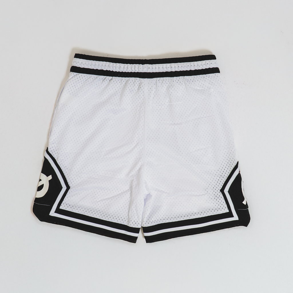 KLOVR Mesh Basketball Shorts 'White/Black'