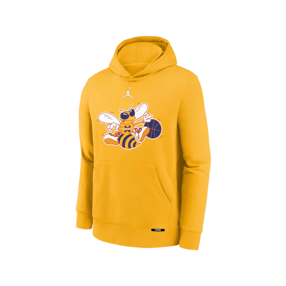 Jordan Charlotte Hornet City Edition Kids Hoodie 'Amarillo'