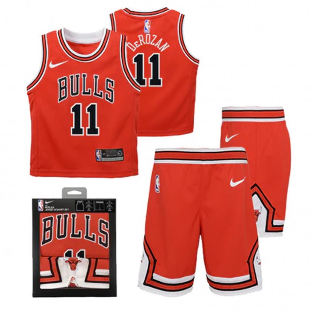 Demare DeRozan Chigao Bulls Nike Replica Icon Jersey Kids Box Set 'Red'