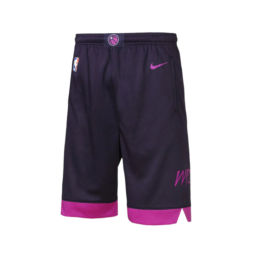Nike Minnesota Timberwolves City Edition Swingman Kids Short 'Purple'