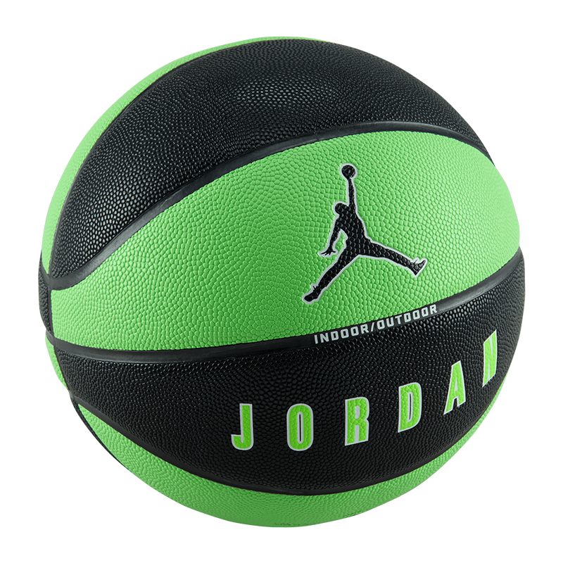 JORDAN ULTIMATE 2.0 8P DEFLATED BLACK/ELECTRIC GREEN/ELECTRIC GREEN/WHITE size 7 Basketball