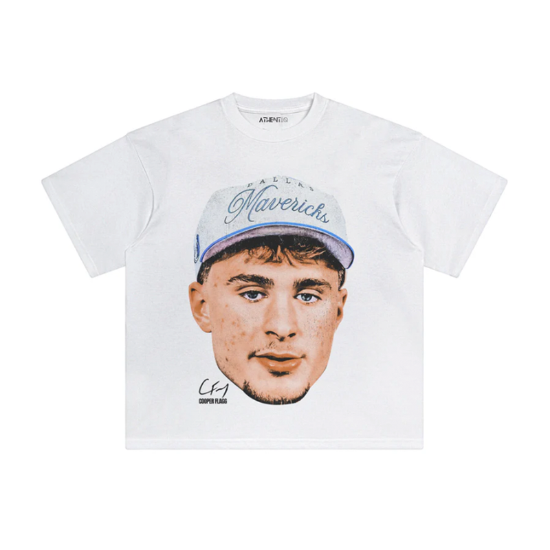 Athentiq Cooper Flagg 'Big Face' T-Shirt 'White'