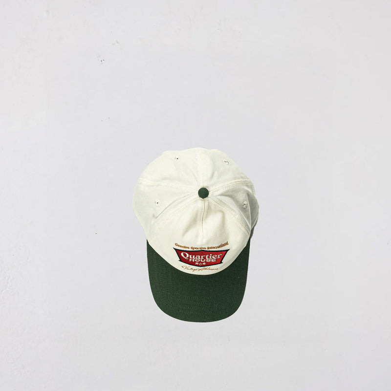 Goodies Sportive Quartier Parisien Cap 'Ecru/Green'
