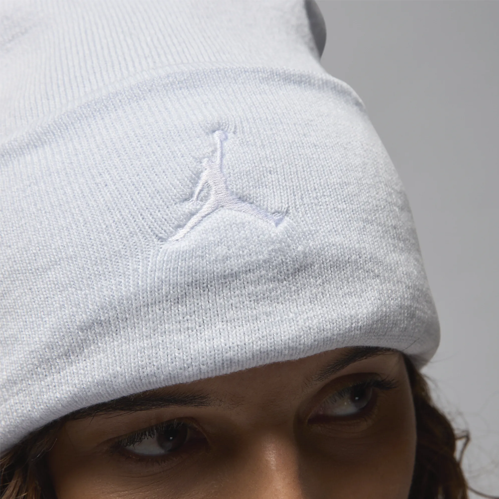 Jordan Peak Satin Lined Beanie 'Football Grey/White'