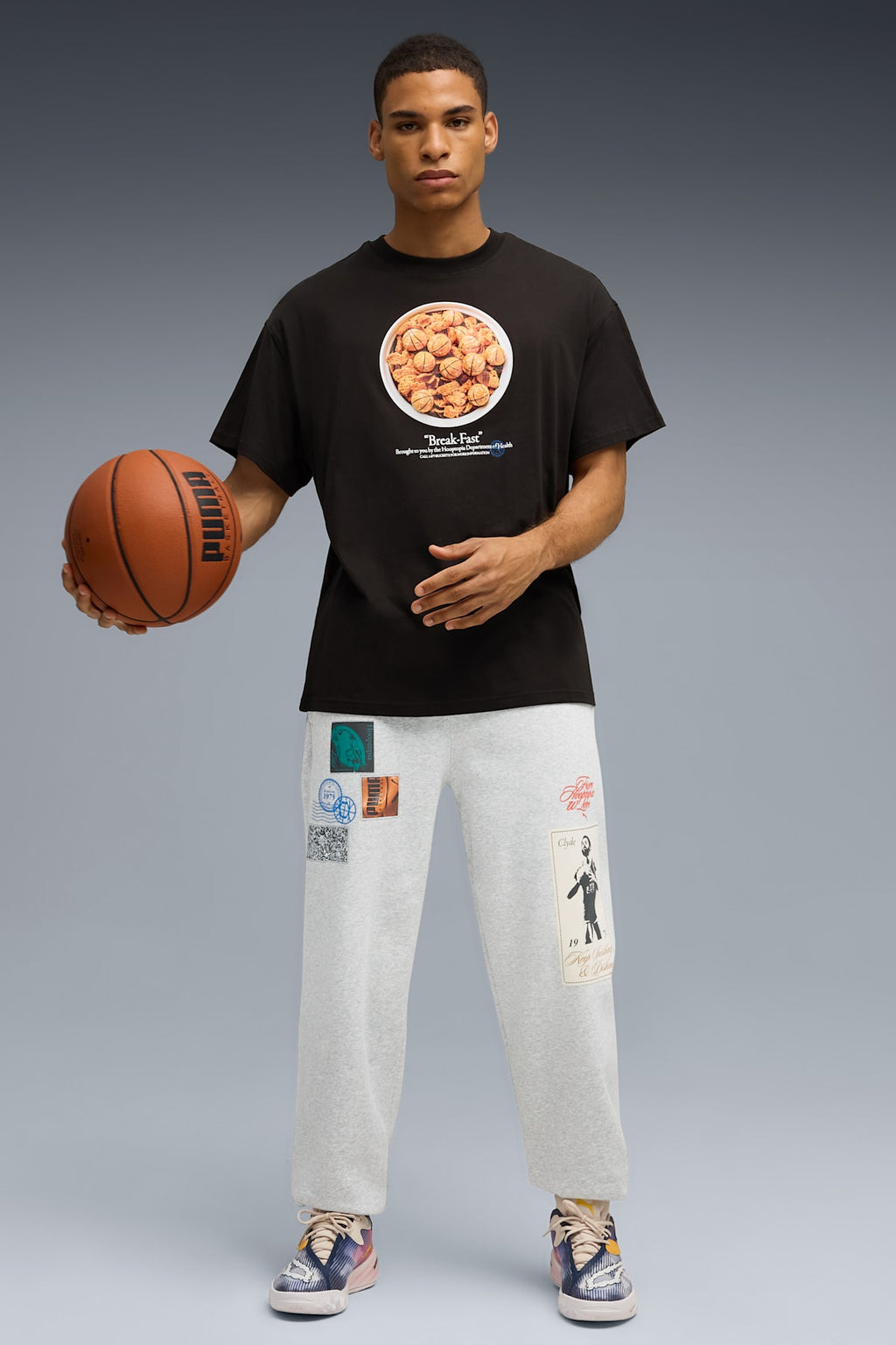 Puma Hooptopia Break Fast Tee 'Black'