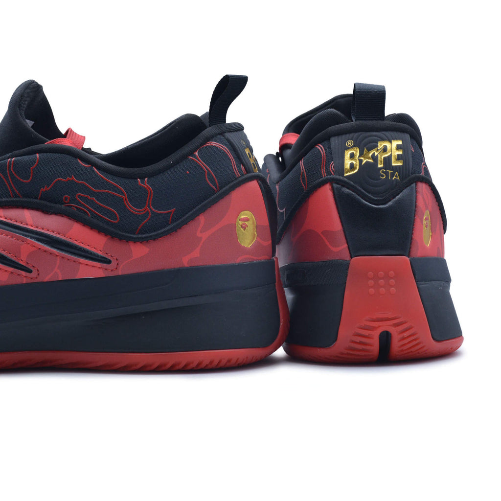 BAPE x Adidas Dame 9 "Better Scarlet" Basketball Shoes 'Meipou/Noiess/Ormeta'