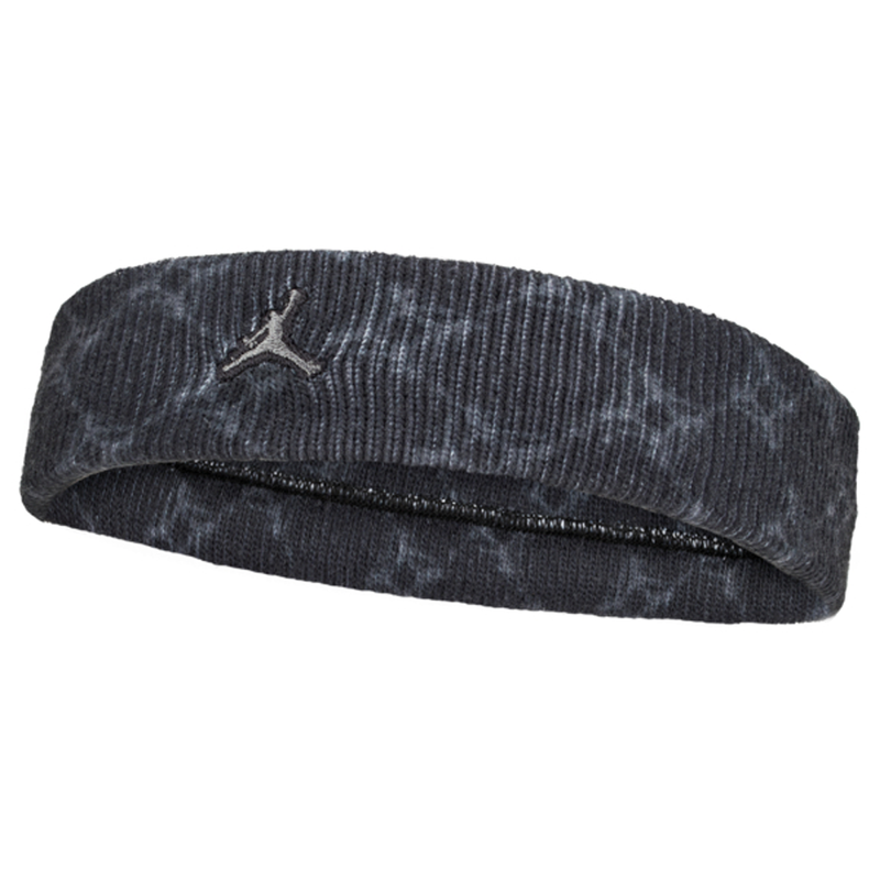 Jordan Dri-Fit Terry Headband Printed Black/Off Noir/Iron Grey