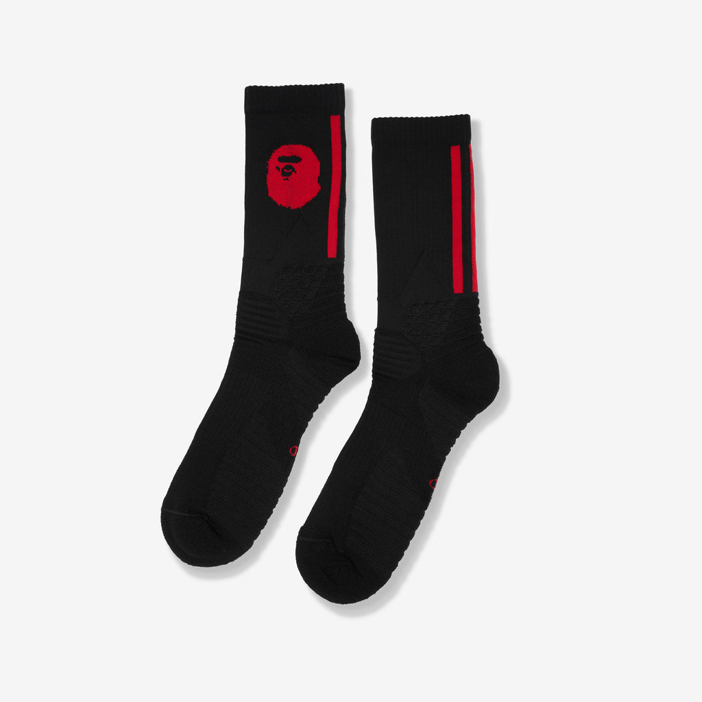 BAPE x Adidas Damian Lillard Co-Branded Socks 'Black'