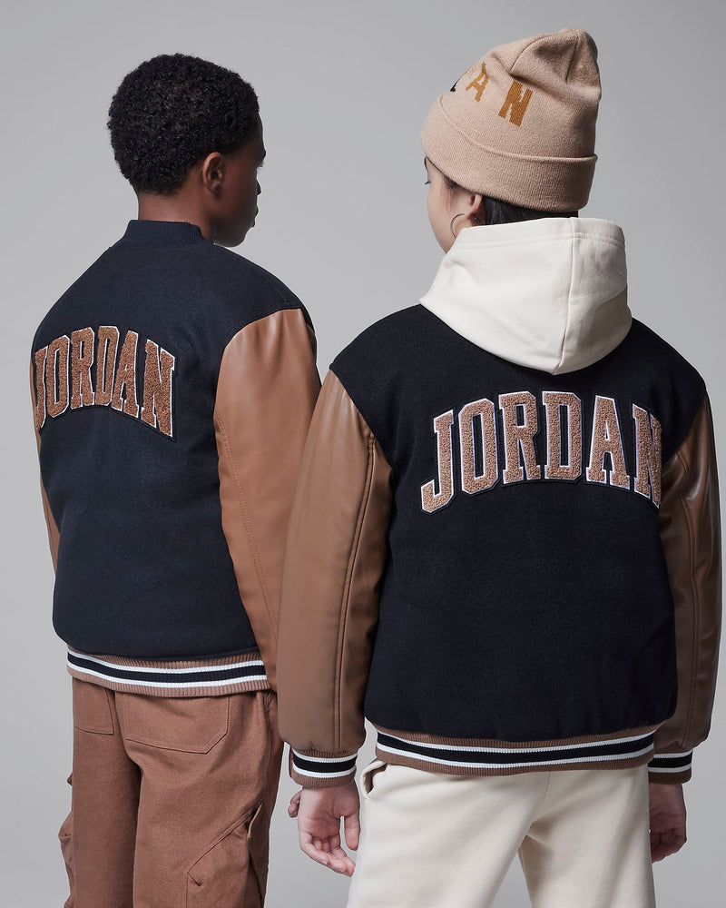 Jordan Big Kid's Varsity Jacket 'Brown/Black'