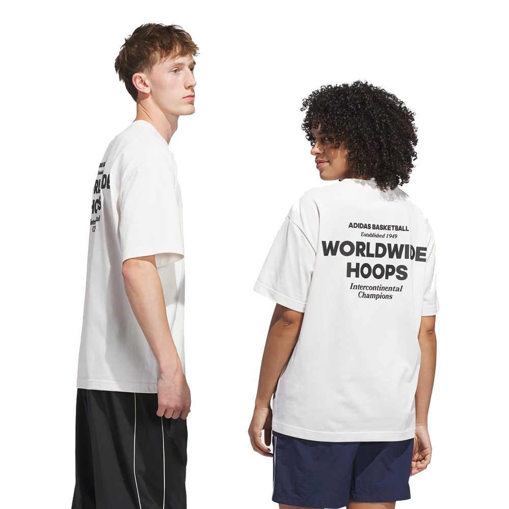 Adidas Worldwide Hoops GFX Tee T-shirt 'Cloud White'