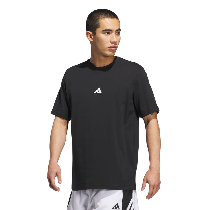Adidas Basketball Graphic Tee 'Black/White'