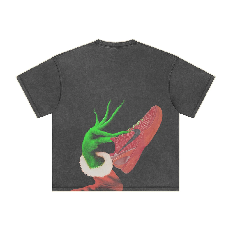 Athentiq Kobe Bryant 'Grinch' T-Shirt 'Vintage Dark Grey'