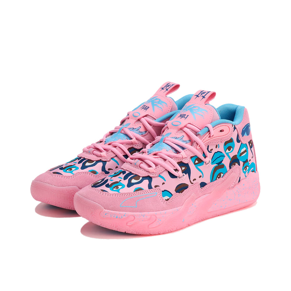 Puma x Kid Super 'Pink/Lilac/Team Light Blue' Basketball Shoes