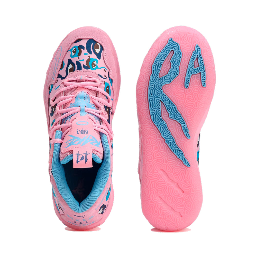 Puma MB.03 x Kid Super 'Pink/Lilac/Team Light Blue' Basketball Shoes