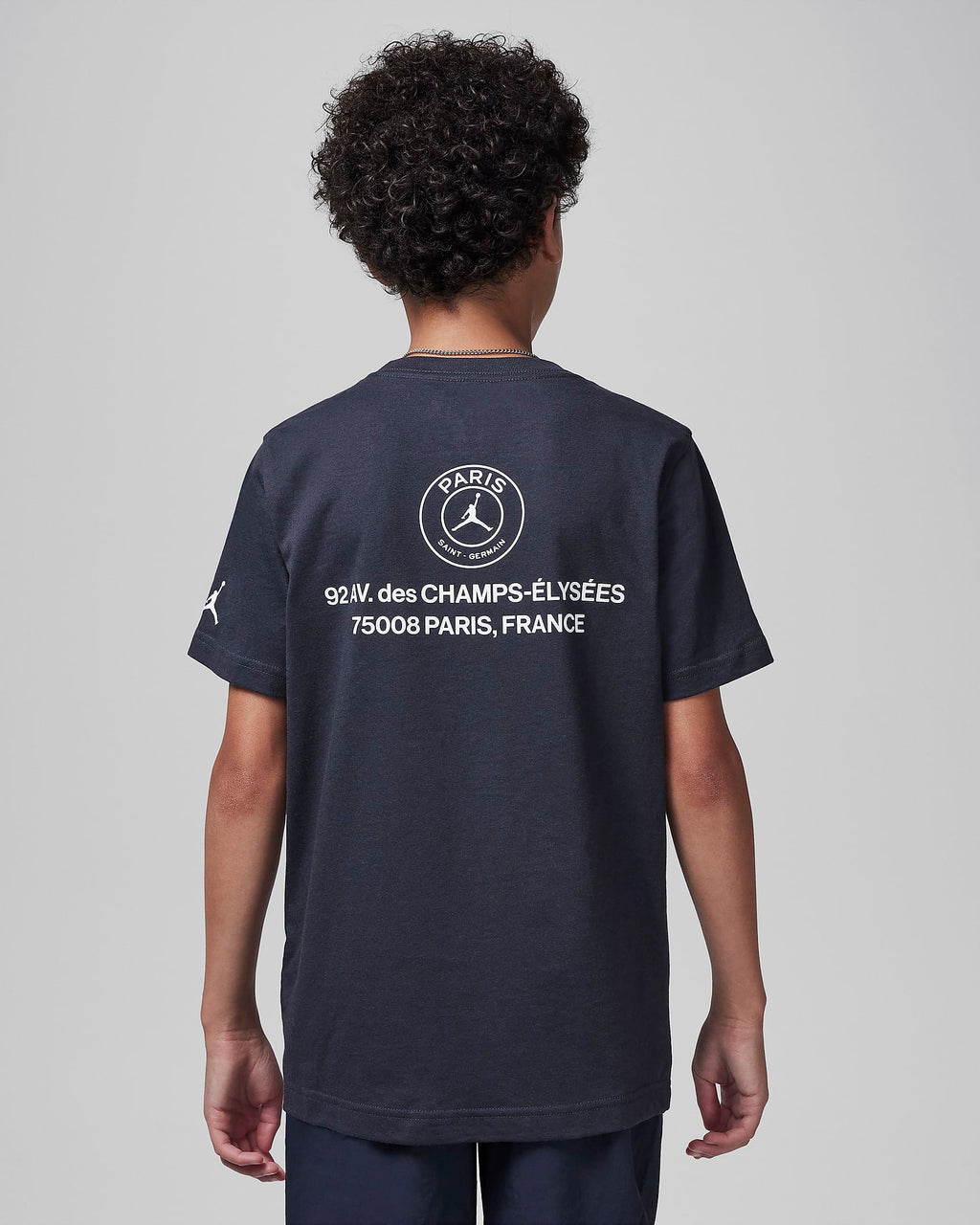 Jordan Big Kids' Lightning Paris Saint-Germain T-Shirt 'Off Noir'