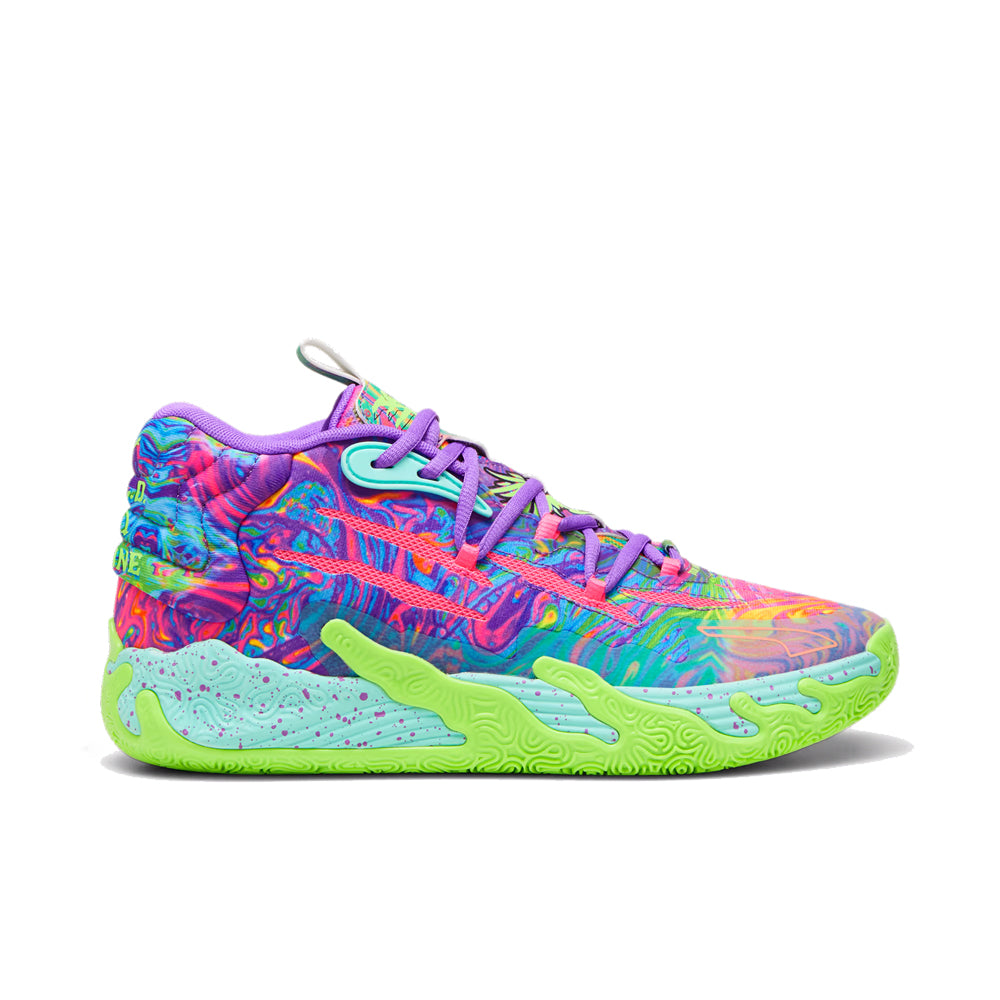 PUMA MB.03 "Be You" Basketball Shoes 'Purple Glimmer/Knockout Pink/Green Gecko'