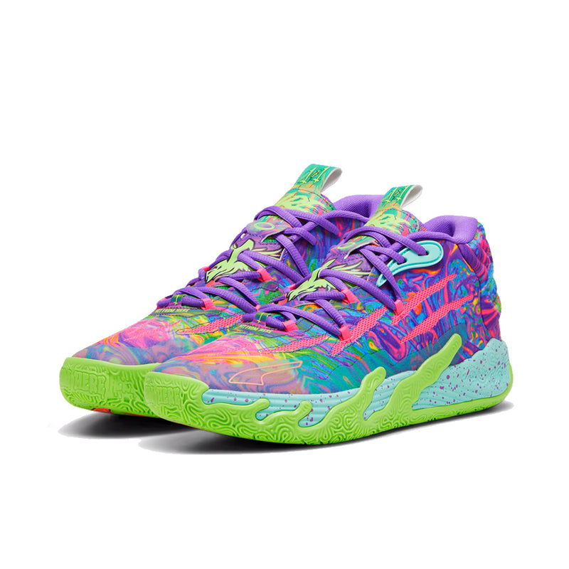 PUMA MB.03 "Be You" Basketball Shoes 'Purple Glimmer/Knockout Pink/Green Gecko'