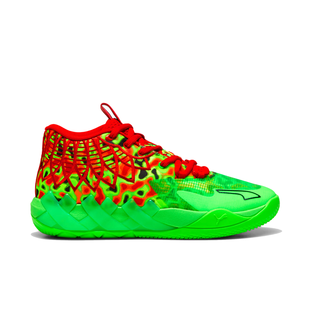 Puma MB.01 "Thermal" Basketball Shoes 'Fluro Green Pes/Puma Red'