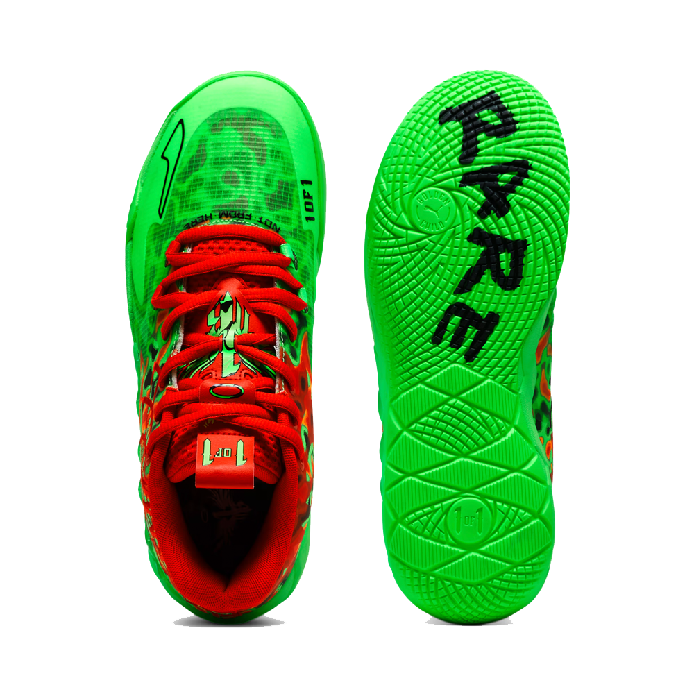 Puma MB.01 "Thermal" Basketball Shoes 'Fluro Green Pes/Puma Red'