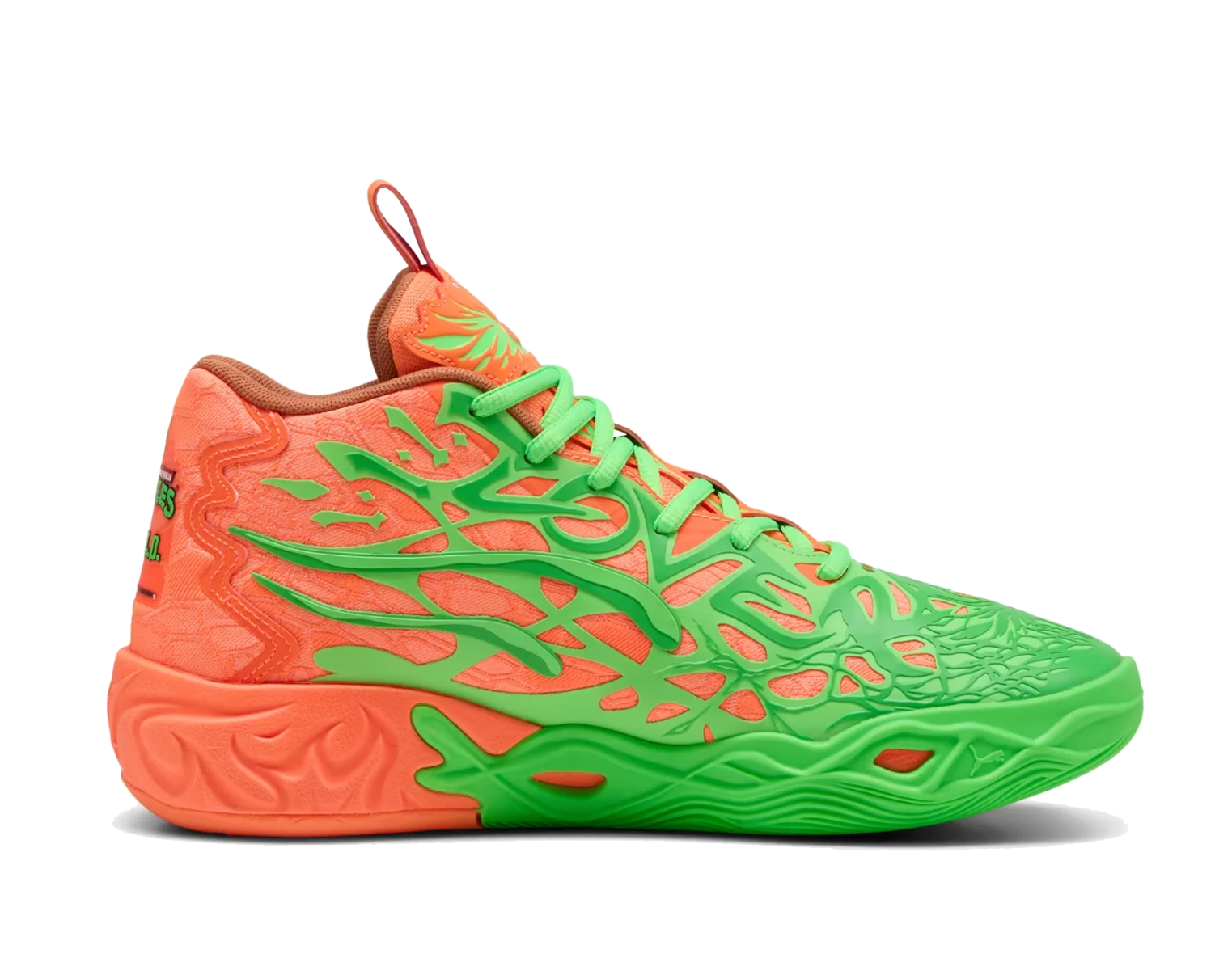 Puma MB.04 TMNT L&M 'Fluro Green Pes-PUMA Green-Bright Aqua-Orange