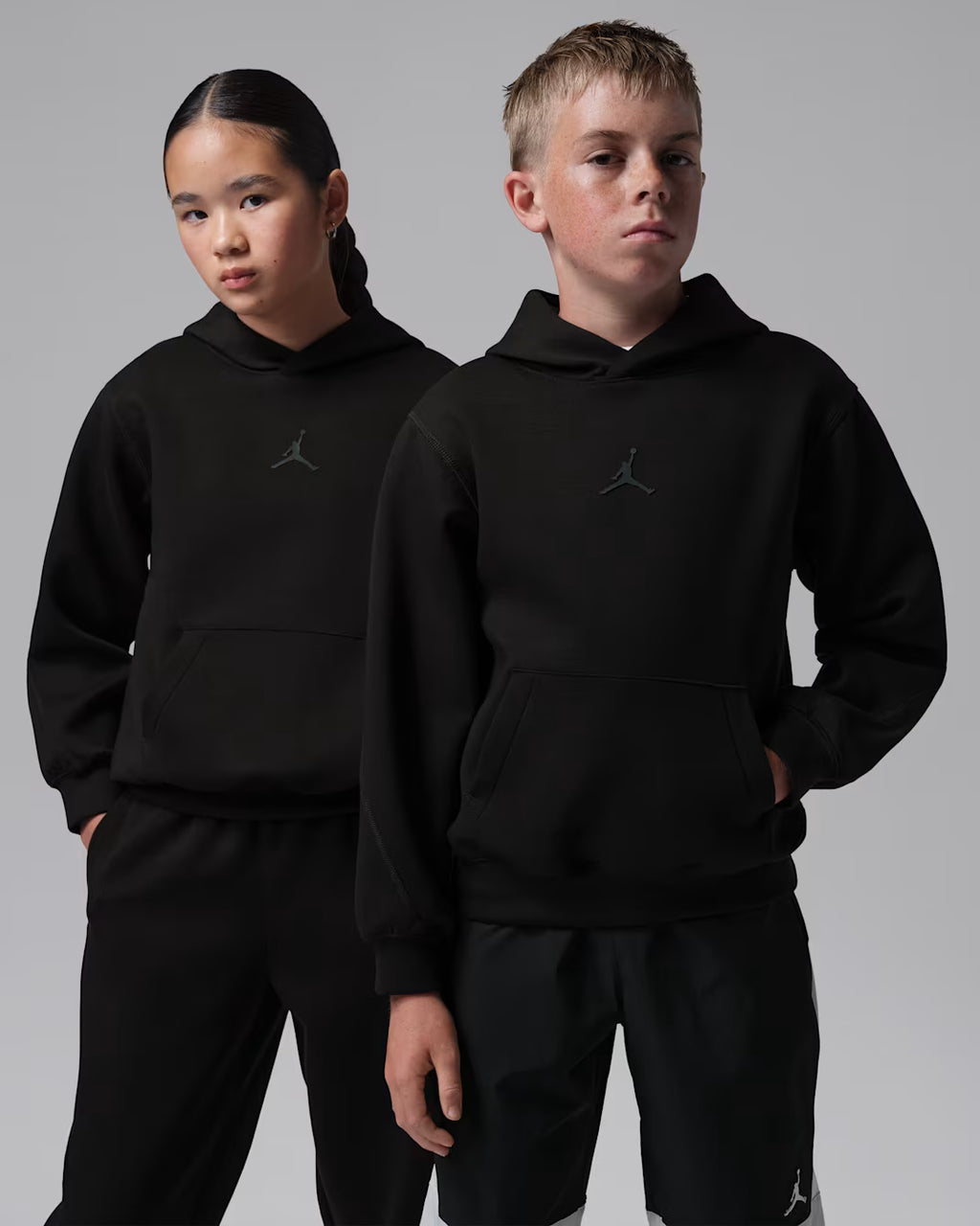 Jordan Big Kids Therma Fit Hoodie 'Black'