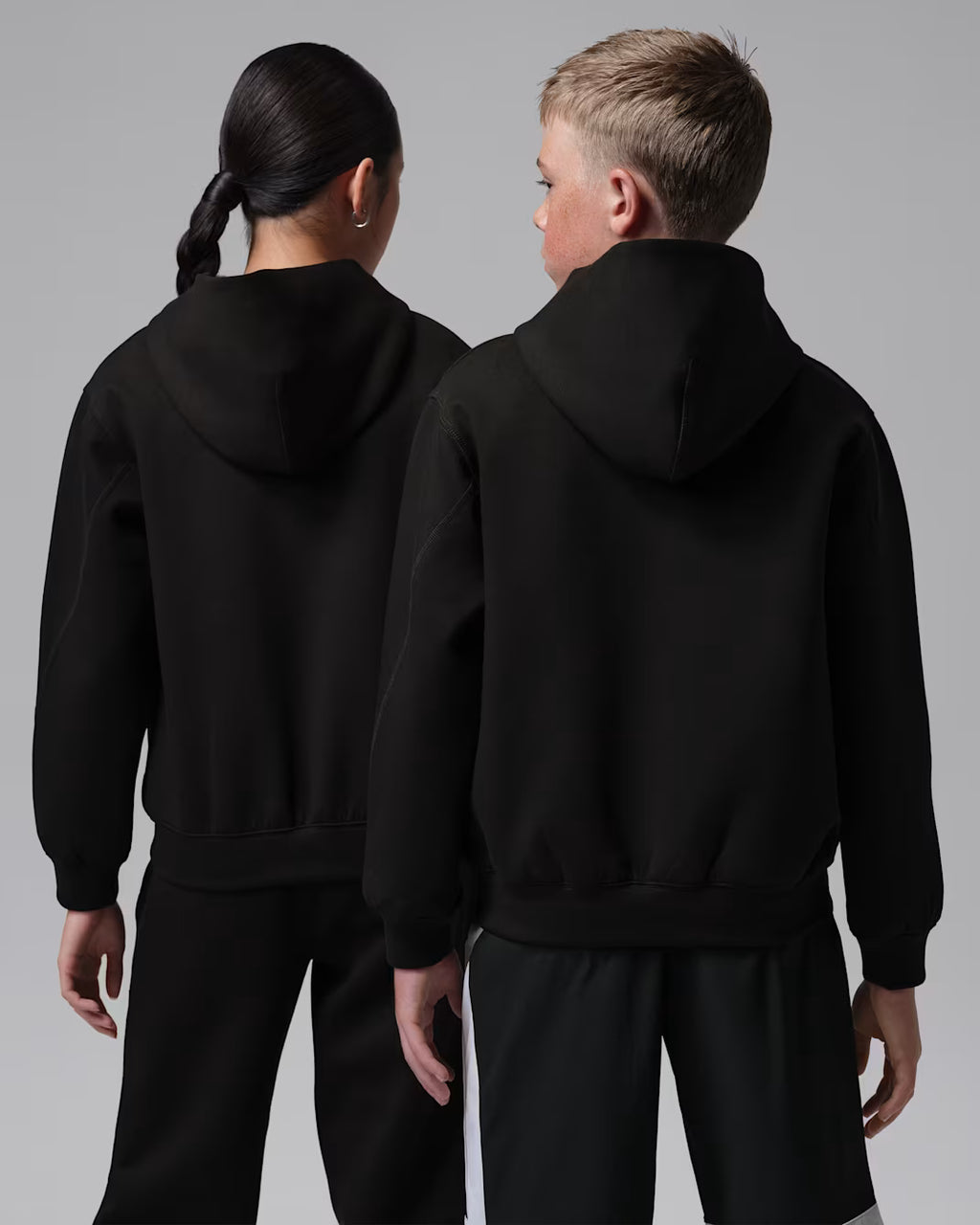 Jordan Big Kids Therma Fit Hoodie 'Black'