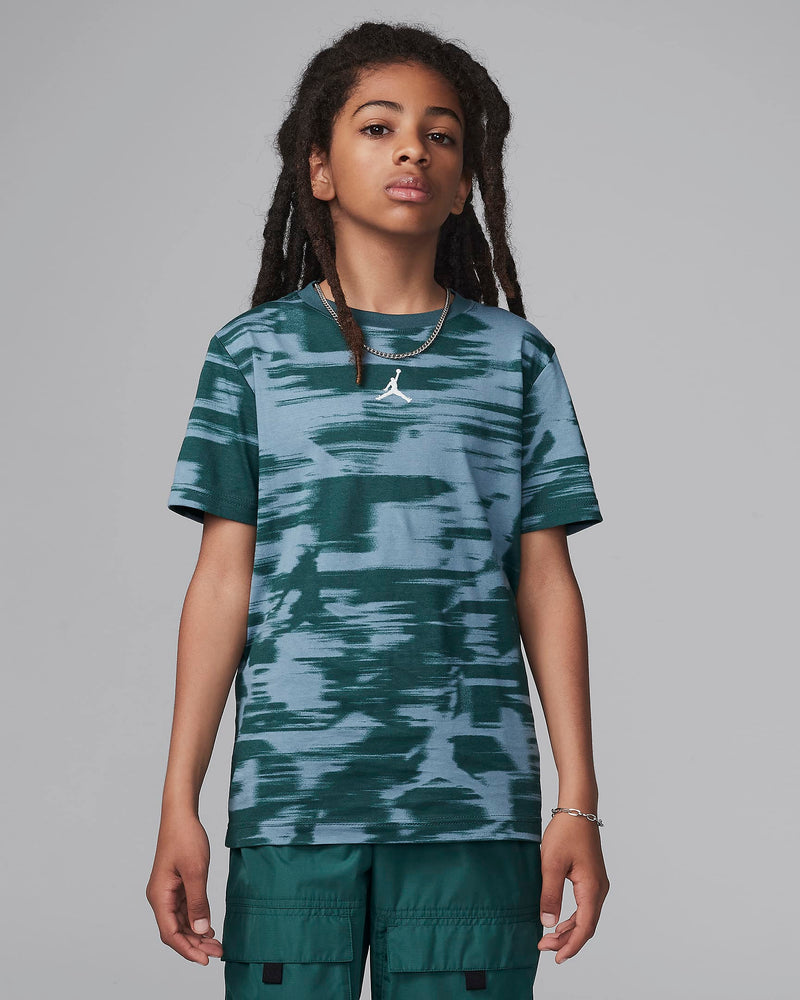 Jordan MVP Big Kids' Motion Printed T-Shirt 'Oxidiezd Green'