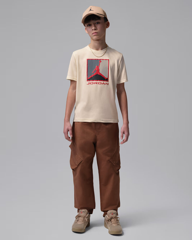 Jordan Flight Essentials Big Kids' Boxed Logo 3.0 T-Shirt