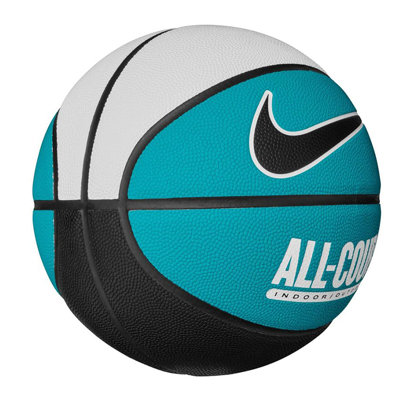 NIKE EVERYDAY ALL COURT 8P DEFLATED WHITE/TEAL NEBULA/BLACK/BLACK Size 7 basketball