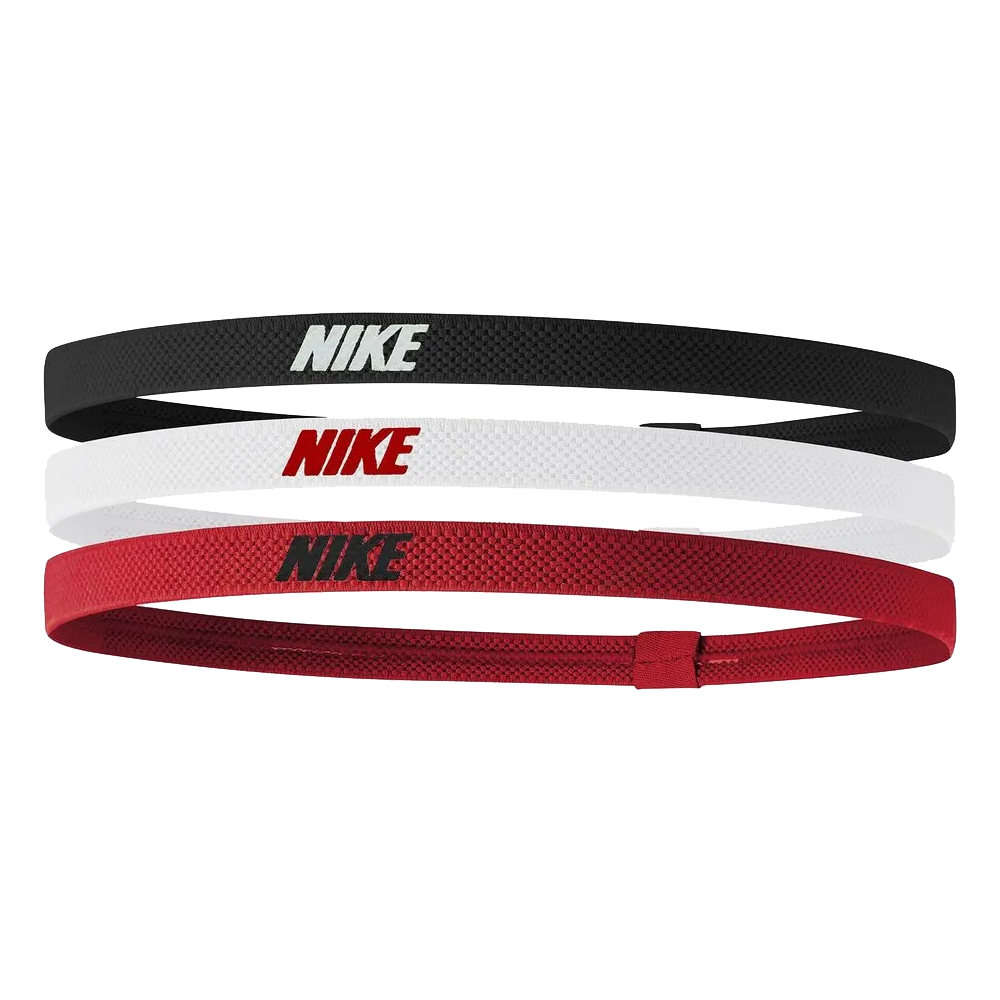 Nike Elastic Headbands 2.0 3 Pack 'Black/White/Red'