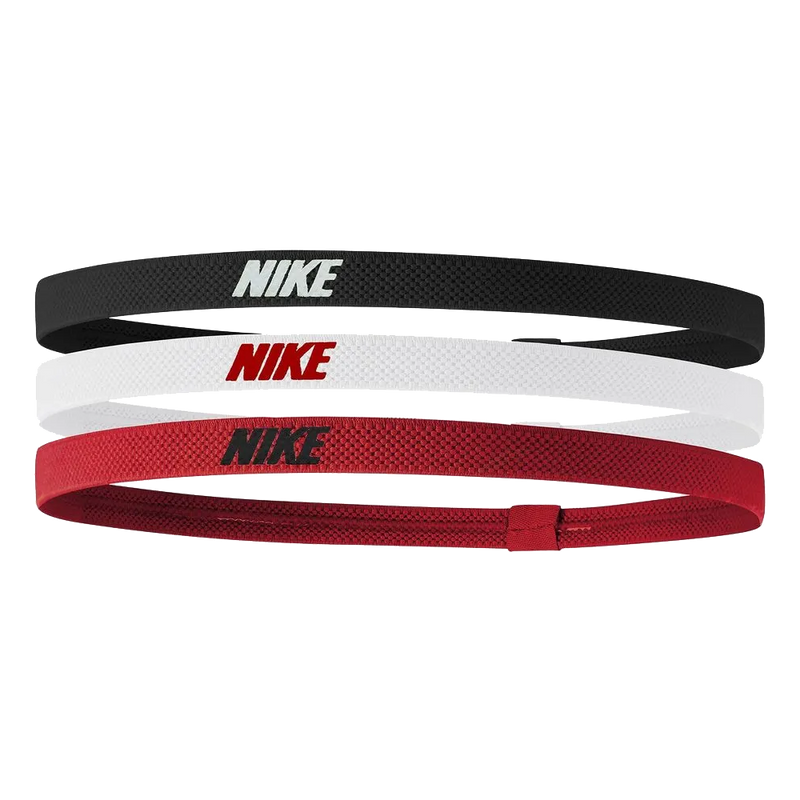 Nike Elastic Headbands 2.0 3 Pack 'Black/White/Red'
