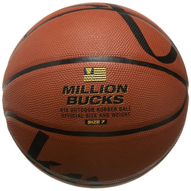 K1X Million Buck$ Basketball Size 7 'Amber/Black'