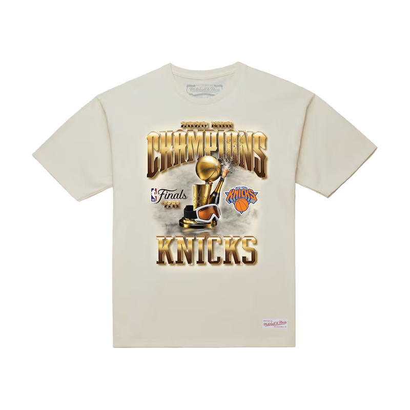Mitchell & Ness New York Knicks 2026 NBA Finals Champions T-Shirt 'Off White'