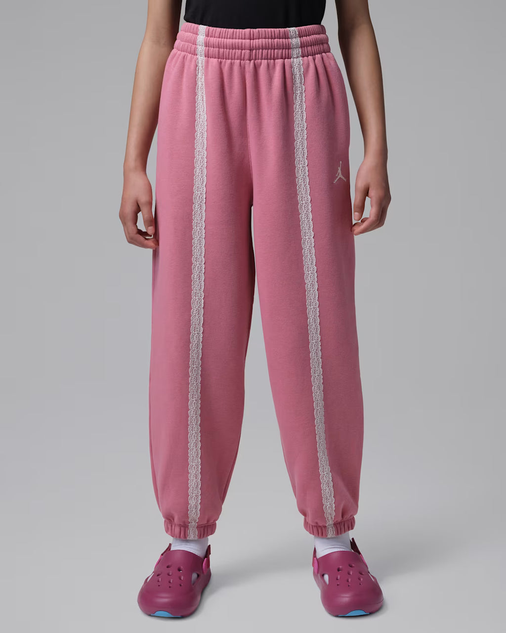 Jordan Big Kids' Fleece Pants 'Pink'