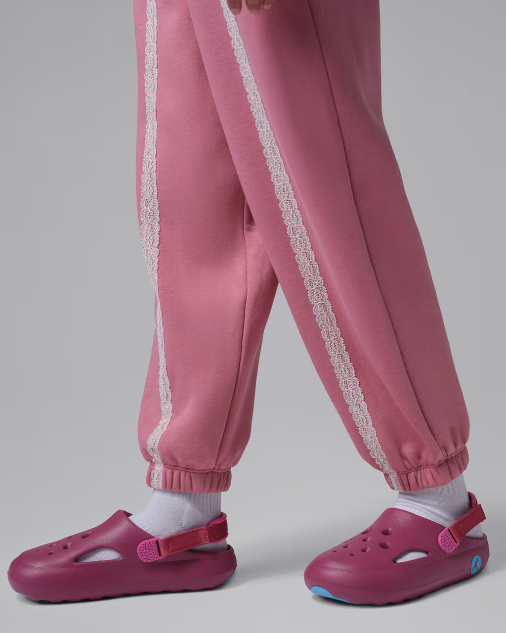 Jordan Big Kids' Fleece Pants 'Pink'
