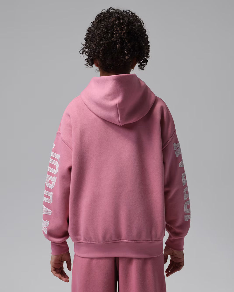 Jordan Big Kids' Fleece Hoodie 'Pink'