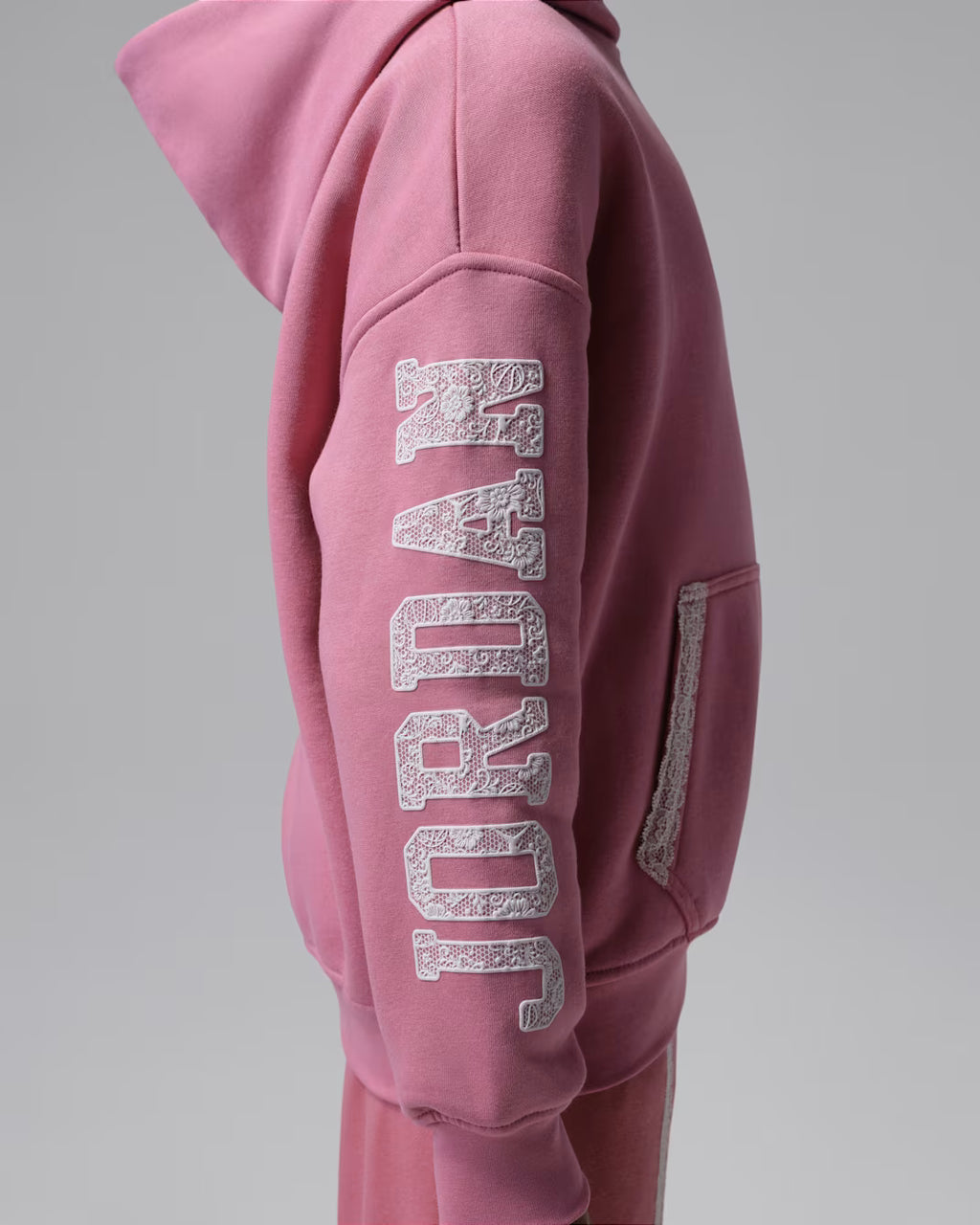 Jordan Big Kids' Fleece Hoodie 'Pink'