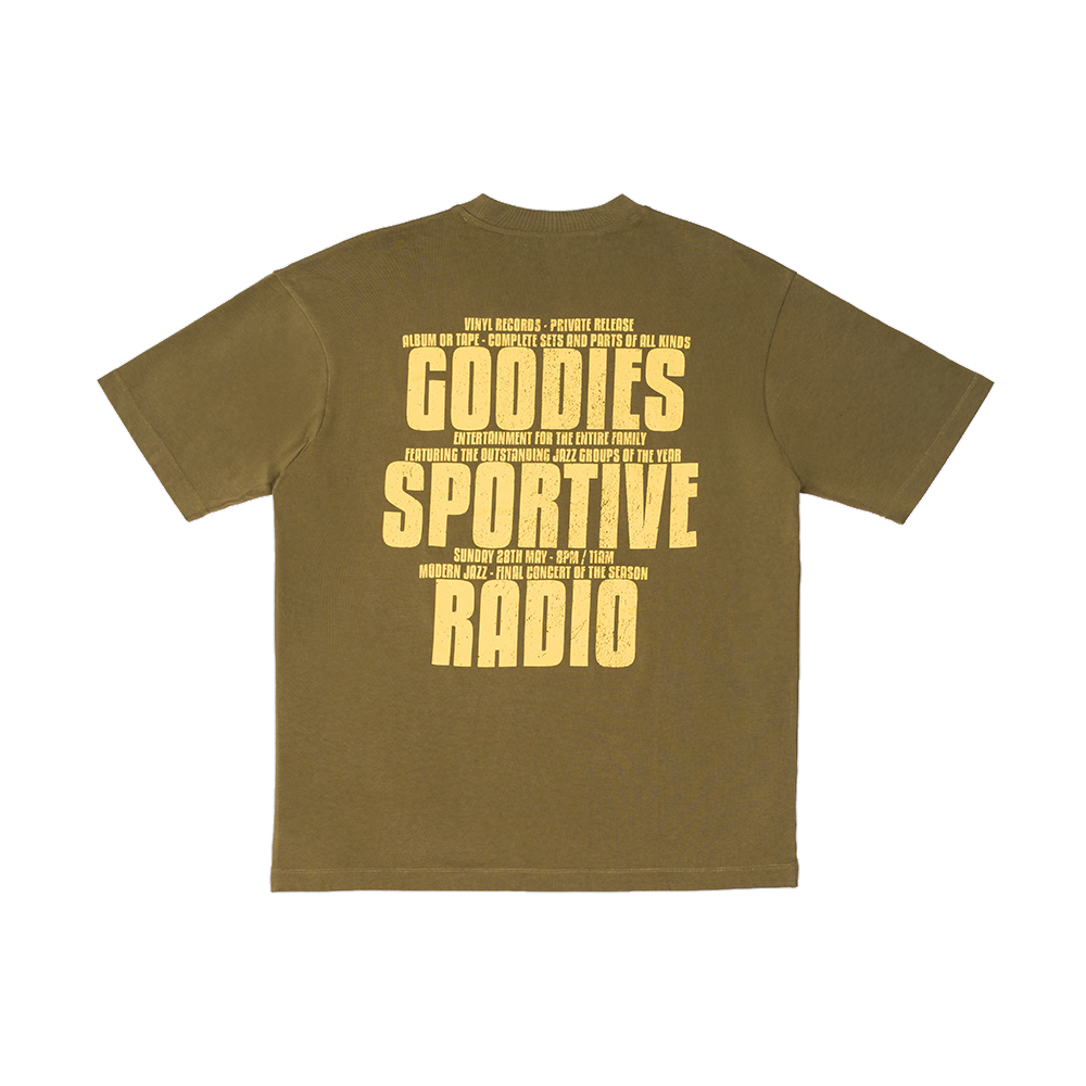 Goodies Sportive Sportive Radio Tee T-shirt 'Khaki'