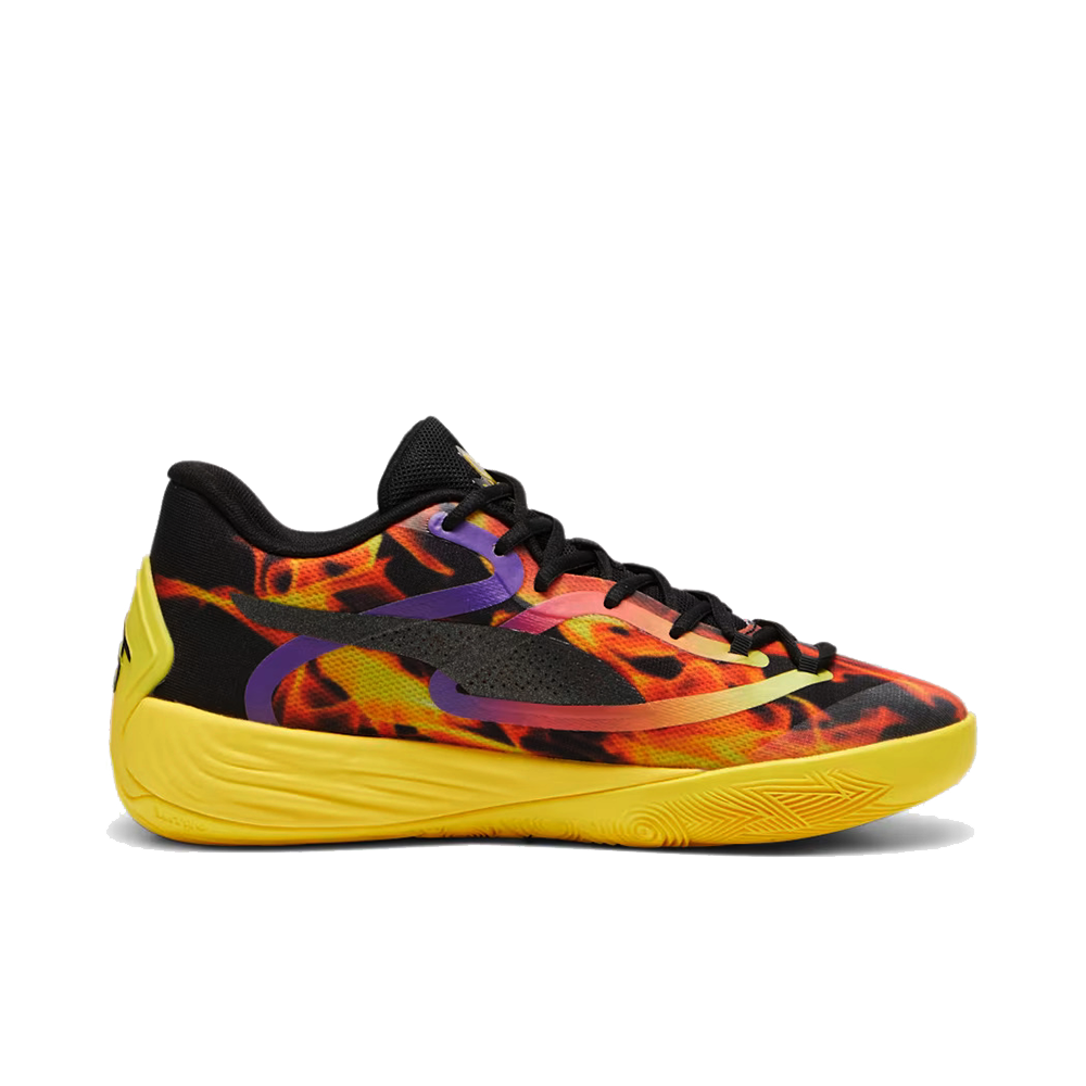 Puma Stewie 2 Basketball Shoes Fire Black Pele Yellow Bouncewear