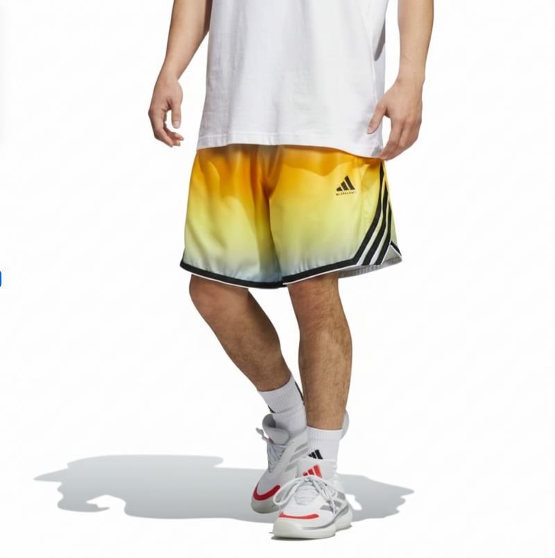 Adidas adidas Crazy Lite AOP Short 'Yellow/Blue'