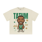 Athentiq Jayson Tatum Cartoon T-Shirt 'Cream'