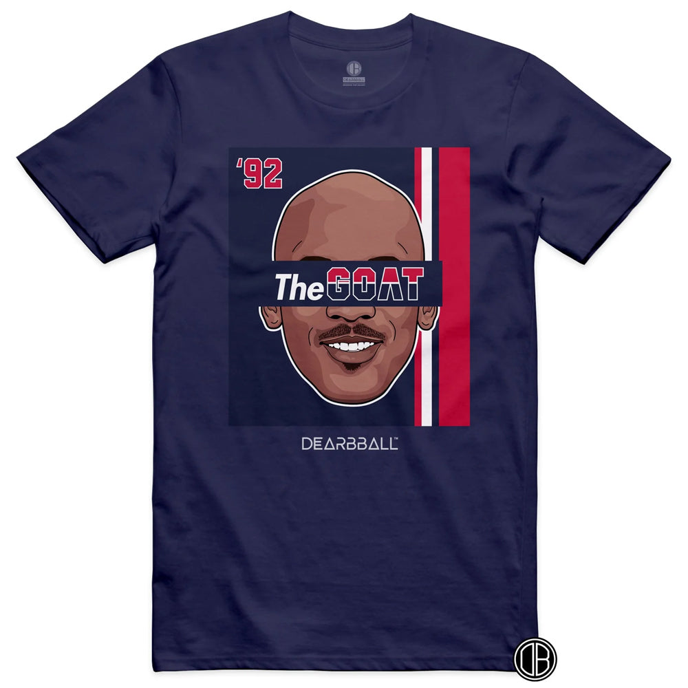 DearBBall Tee - Michael Jordan The GOAT USA 1992 'Blue'