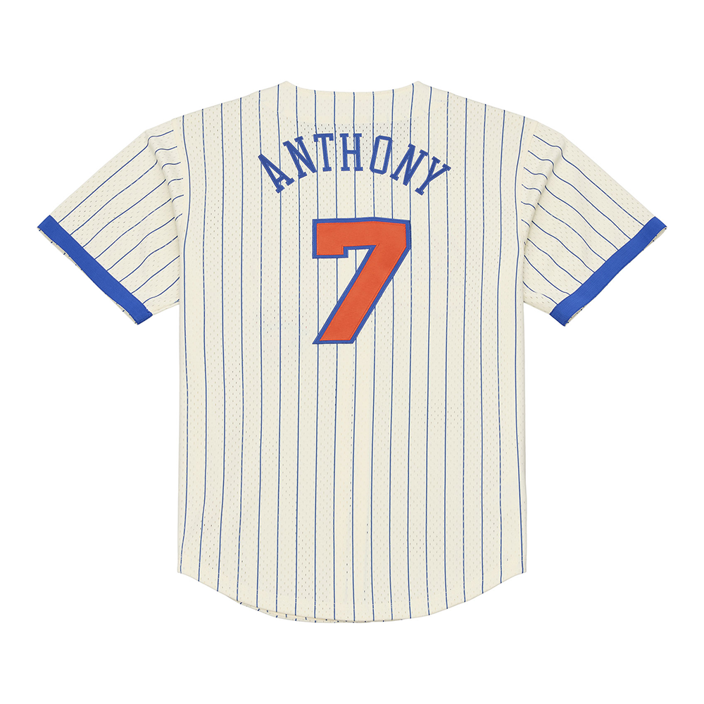 Mitchell & Ness Legends Players Mesh Button Front New York Knicks Carmello Anthony 'Cream'