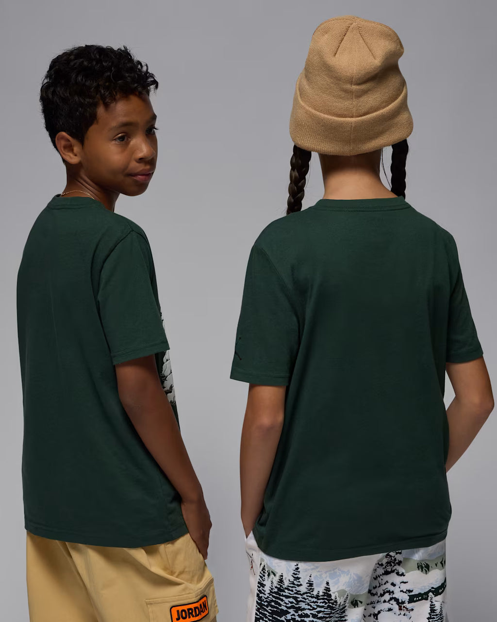 Jordan Big Kids' Winterland T-Shirt 'Midnight Green'