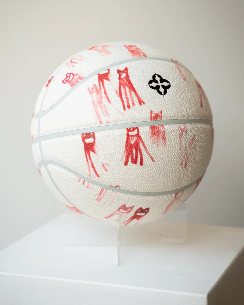 Comrade Wolfpack Berlin Premium Basketball Size 7 'White/Orange'
